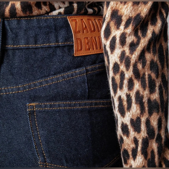 Zadig & Voltaire Jean Poete Size 25 Raw Hem LNC - Picture 1 of 7